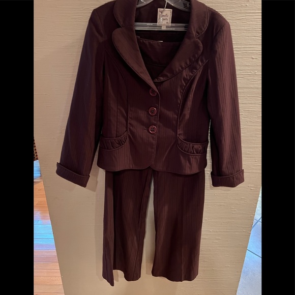 Nanette Lepore Brown Pant Suit Size 10 - Picture 4 of 7
